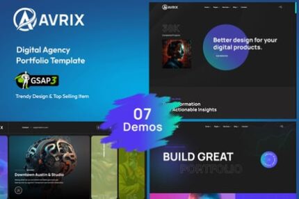 Avrix - Digital Agency Portfolio Template