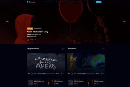 Zmovo - Online Movie Video And TV Show HTML