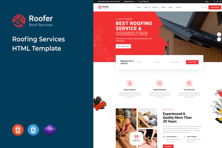 Roofer - Roofing Services HTML Template