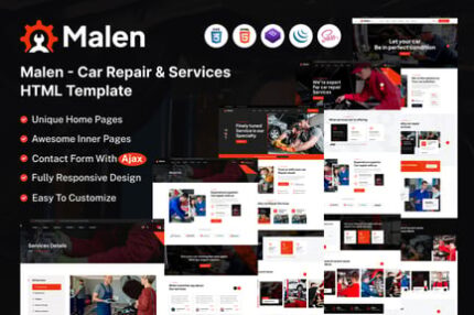 Malen - Car Repair And Services HTML Template