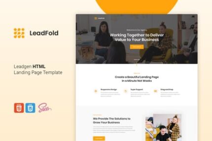 LeadFold - Lead Generation HTML Landing Page Templ