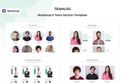 Teamlog - Bootstrap 5 Team Section Template