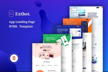 Extbot - App Landing Bootstrap 5 Template