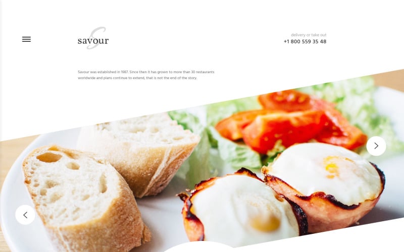 Cafe and Restaurant Responsive Website Template