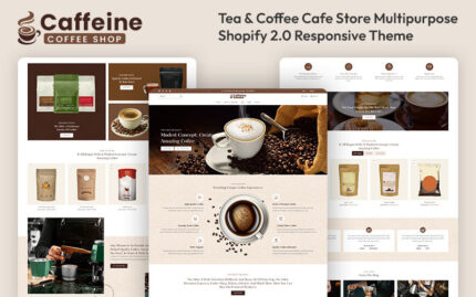 Caffeine - Tea & Coffee Cafe Store Multipurpose Shopify 2.0 Responsive Theme Shopify Theme