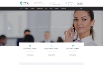 CallLogic - Call Center Multipage HTML5 Website Template