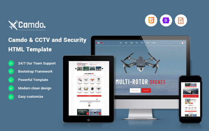 Camdo - CCTV and Security Website Template