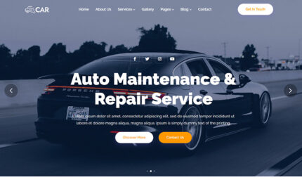 Car - Car Repair And Auto Services HTML5 Responsive Website Template