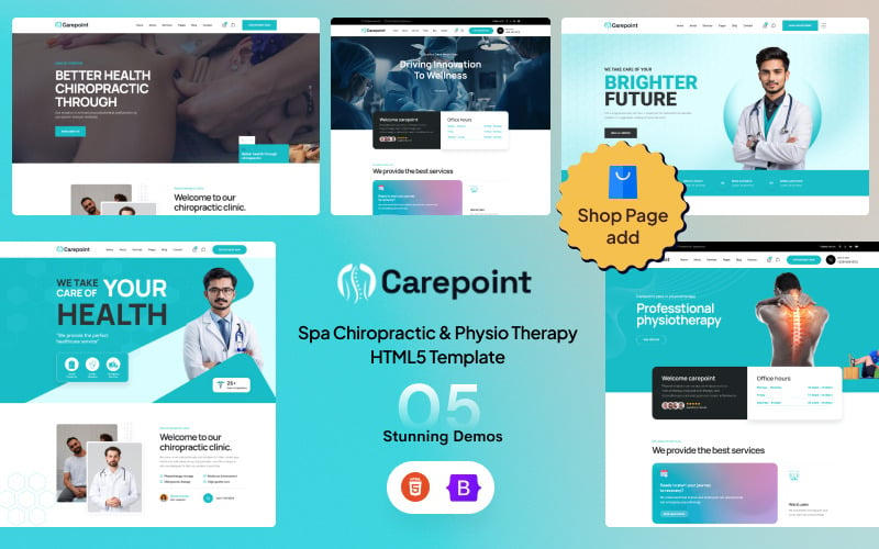 Carepoint - Spa Chiropractic & Physio Therapy HTML5 Template Website Template