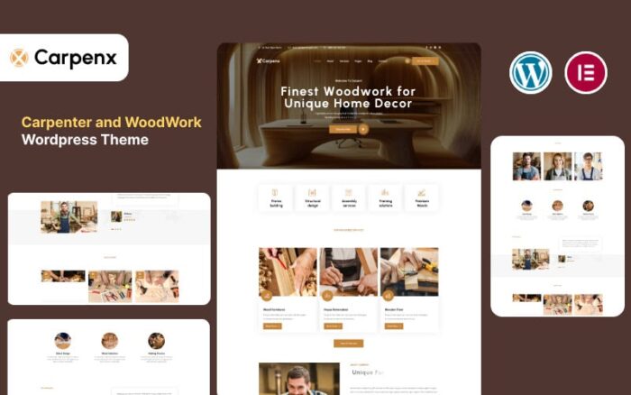 Carpenx - Carpenter and Craftsman WordPress Theme