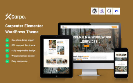 Carpo - Carpenter Elementor WordPress Theme