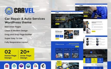 Carvel - Car Repair & Auto Services WordPress Theme