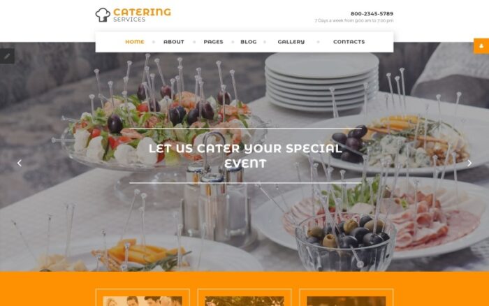 Catering Services Joomla Template