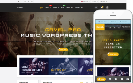 Cavel - Theme for Books, CD & DVD Store WooCommerce Theme