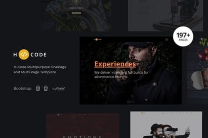 H-Code Multipurpose OnePage & Multi Page Template