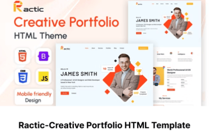 Ractic-Creative Portfolio HTML Template