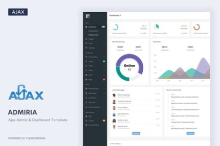 Admiria - Ajax Admin & Dashboard Template