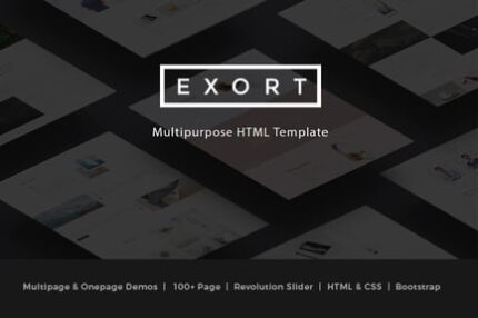 Exort - Responsive Multipurpose HTML Template