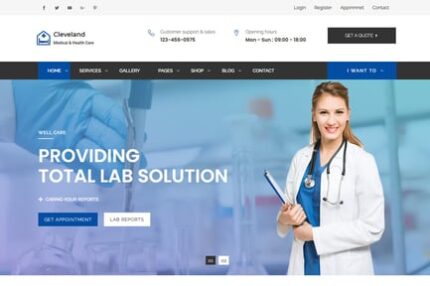 Cleveland - Responsive Hospital, Health And Medica