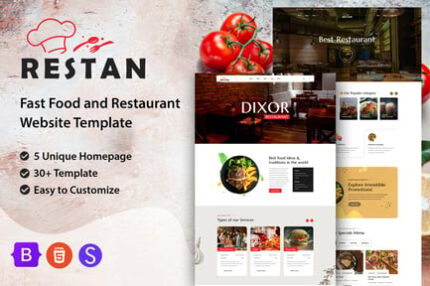 Restan - Restaurant HTML Template