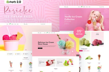 RosieIce - Ice Cream Shop Shopify 2.0 Theme