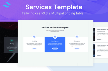 Services - Flyer Tailwind css Template