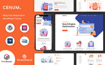 Cenum - SEO and Digital Marketing Elementor WordPress theme WordPress Theme