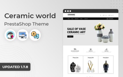 Ceramic world - Responsive Prestashop Theme PrestaShop Theme