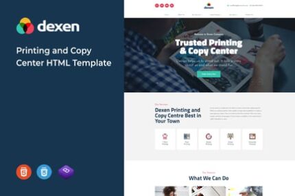 Dexen - Printing and Copy Center HTML Template