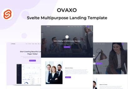 Ovaxo - Svelte Multipurpose Landing Template