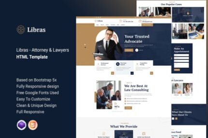 Libras - Attorney & Lawyers HTML Template