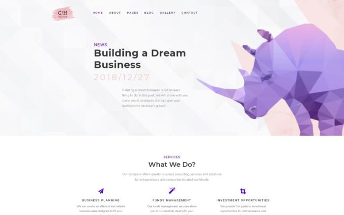 C/H Glitch - Consulting Modern Joomla Template