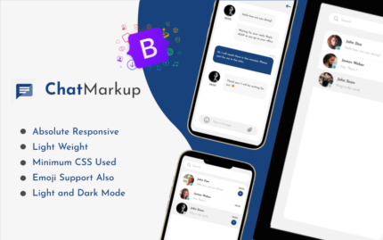 ChatMarkup | App like Chatting HTML Template Website Template