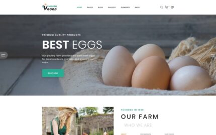 Chicken Good - Poultry Farm Multipage HTML Website Template