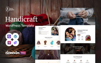 Chickkraft - Crafts And Woolen Shop Multipurpose WordPress Elementor Theme WordPress Theme