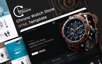 Chrono - Watch Store eCommerece HTML Template Website Template