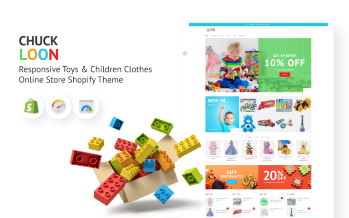 Chuck Loon - Responsive Toys & Children Clothes Online Store Shopify Theme