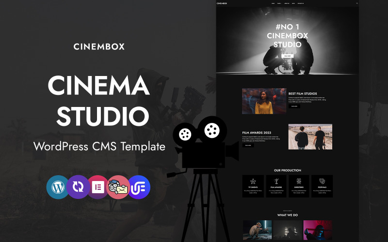 Cinembox - Cinema Studio WordPress Elementor Theme WordPress Theme