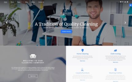 Cleaning Responsive Joomla Template