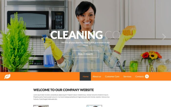 Cleaning Responsive Website Template