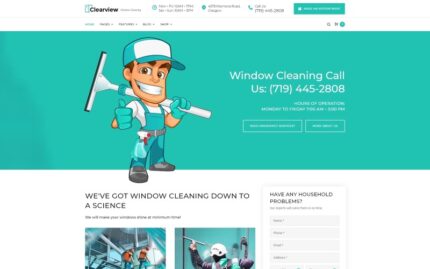 Clearview - Window Cleaning Services WordPress theme WordPress Theme