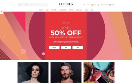 Clothes - Brand Apparel Store Clean Bootstrap Ecommerce PrestaShop Theme