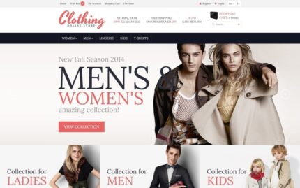 Clothing for Everyone OpenCart Template