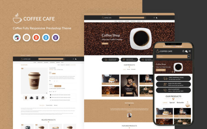 Coffee Cafe - PrestaShop Theme