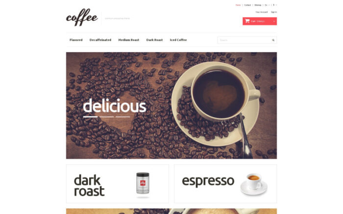 Coffee Maniacs PrestaShop Theme