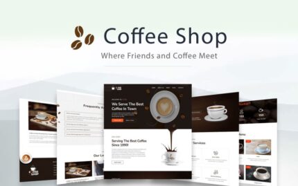 Coffee Shop - Where Friends and Coffee Meet Website Template