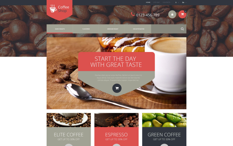 Coffee Store PrestaShop Theme