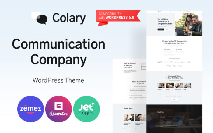 Colary - Communication Company WordPress Theme