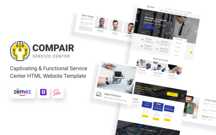 Compair - Service Center Multipage HTML5 Website Template