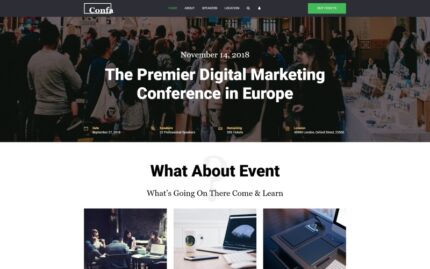 Confa - Event Joomla Template